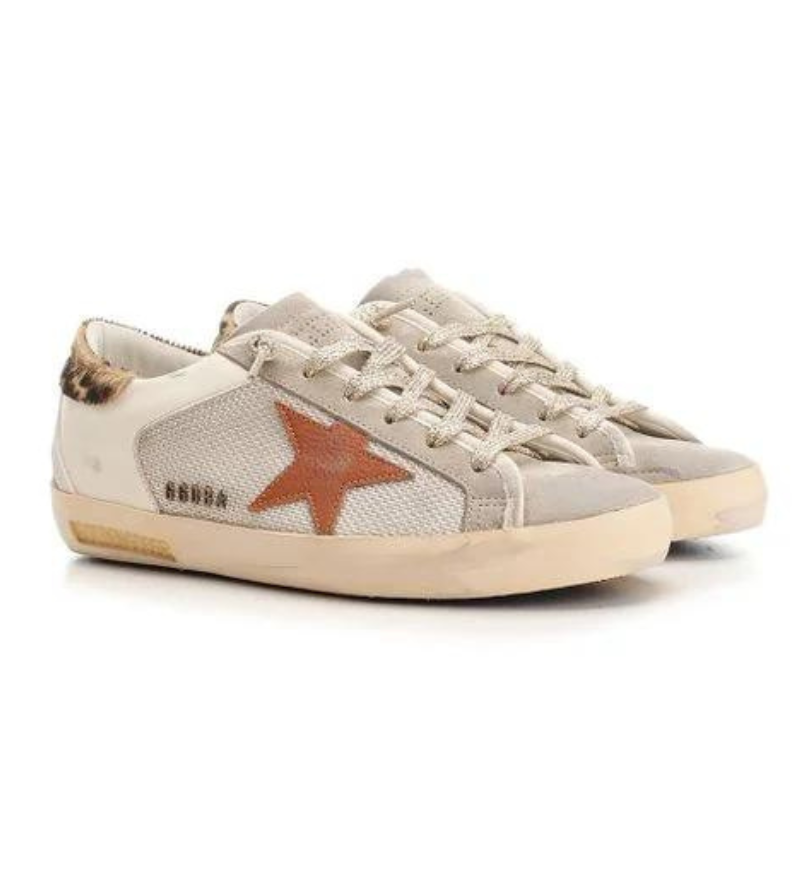 SUPER-STAR NET AND NAPPA UPPER SUEDE TOE AND SPUR