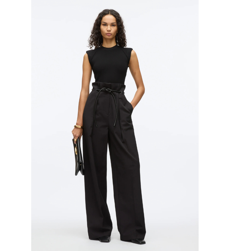 3.1 Phillip Lim Wide Leg Origami Pant in Black
