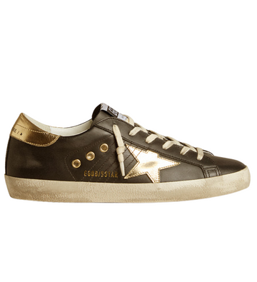 SUPER-STAR CLASSIC WITH LIST LEATHER UPPER LAMINATED STAR AND HEEL