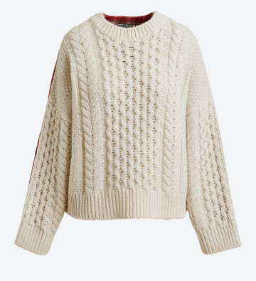 Brown Red Check Pullover