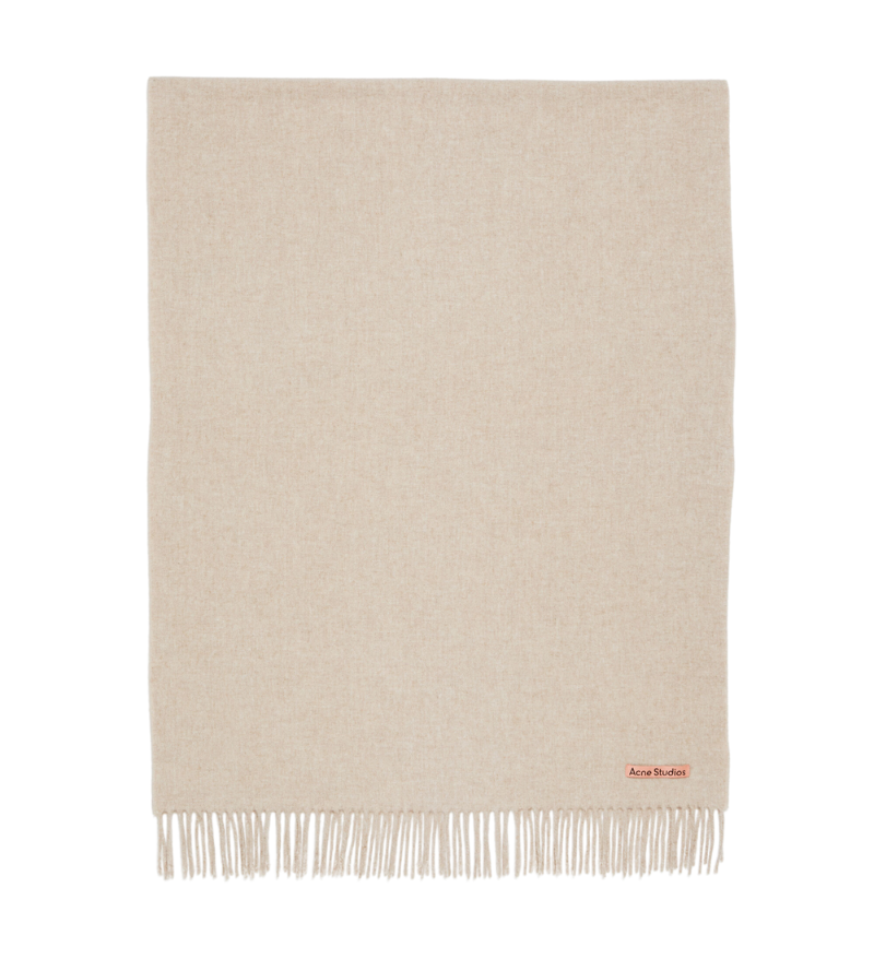 Acne Studios Fringe Oversized Oatmeal