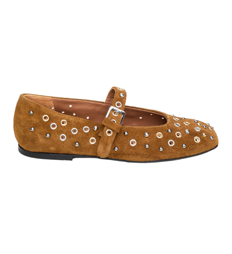 WILD SOFTNESS studded ballerina