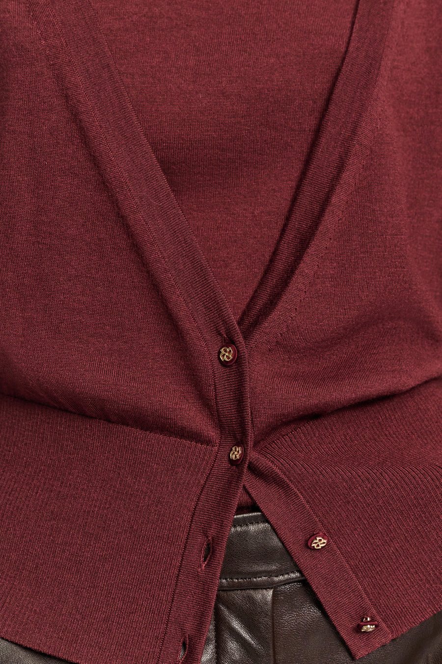 Essential Ease Cardigan Deep Redbrown