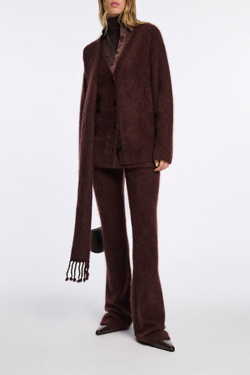 Fluffy Mohair Wool Cardigan