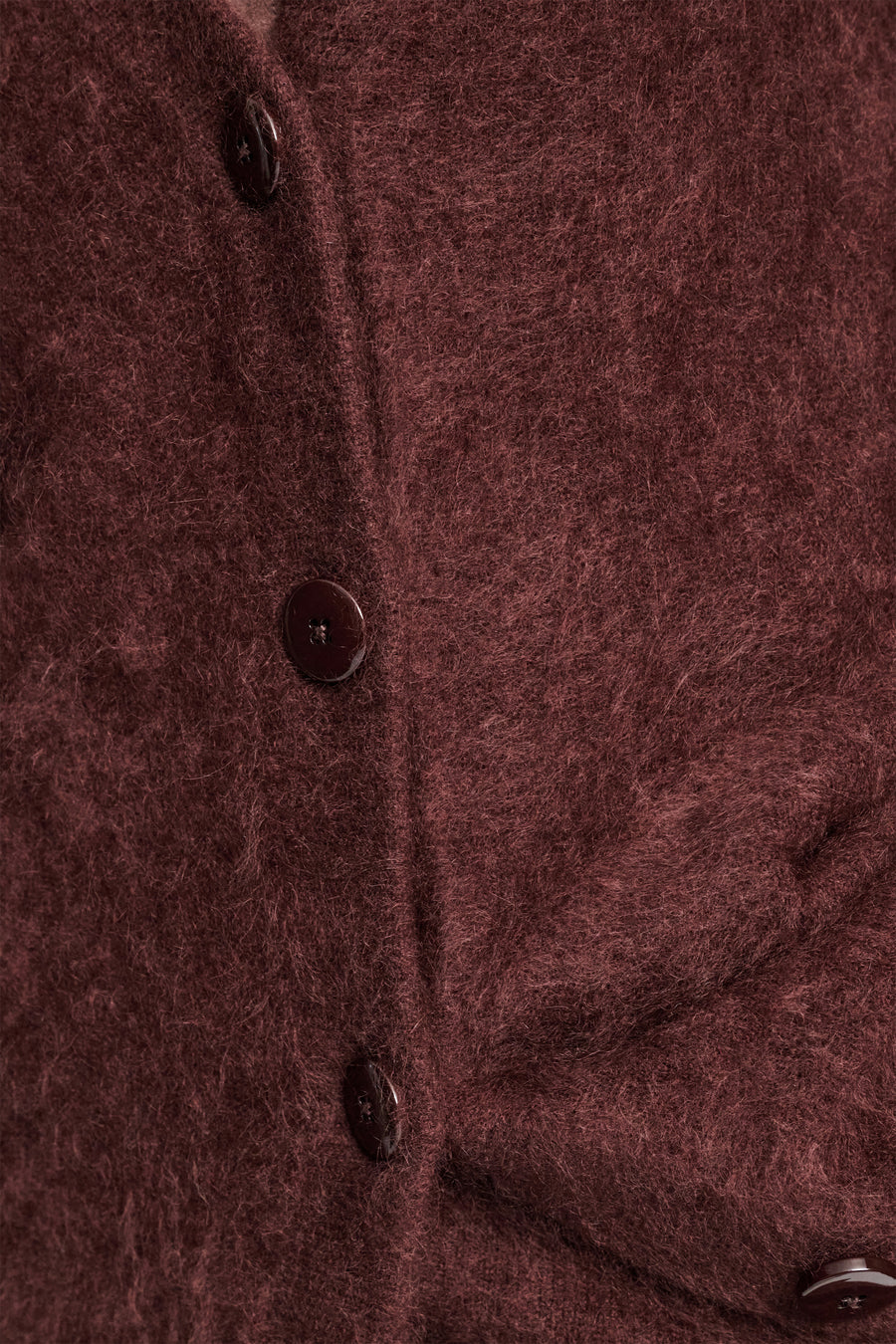 Fluffy Mohair Wool Cardigan