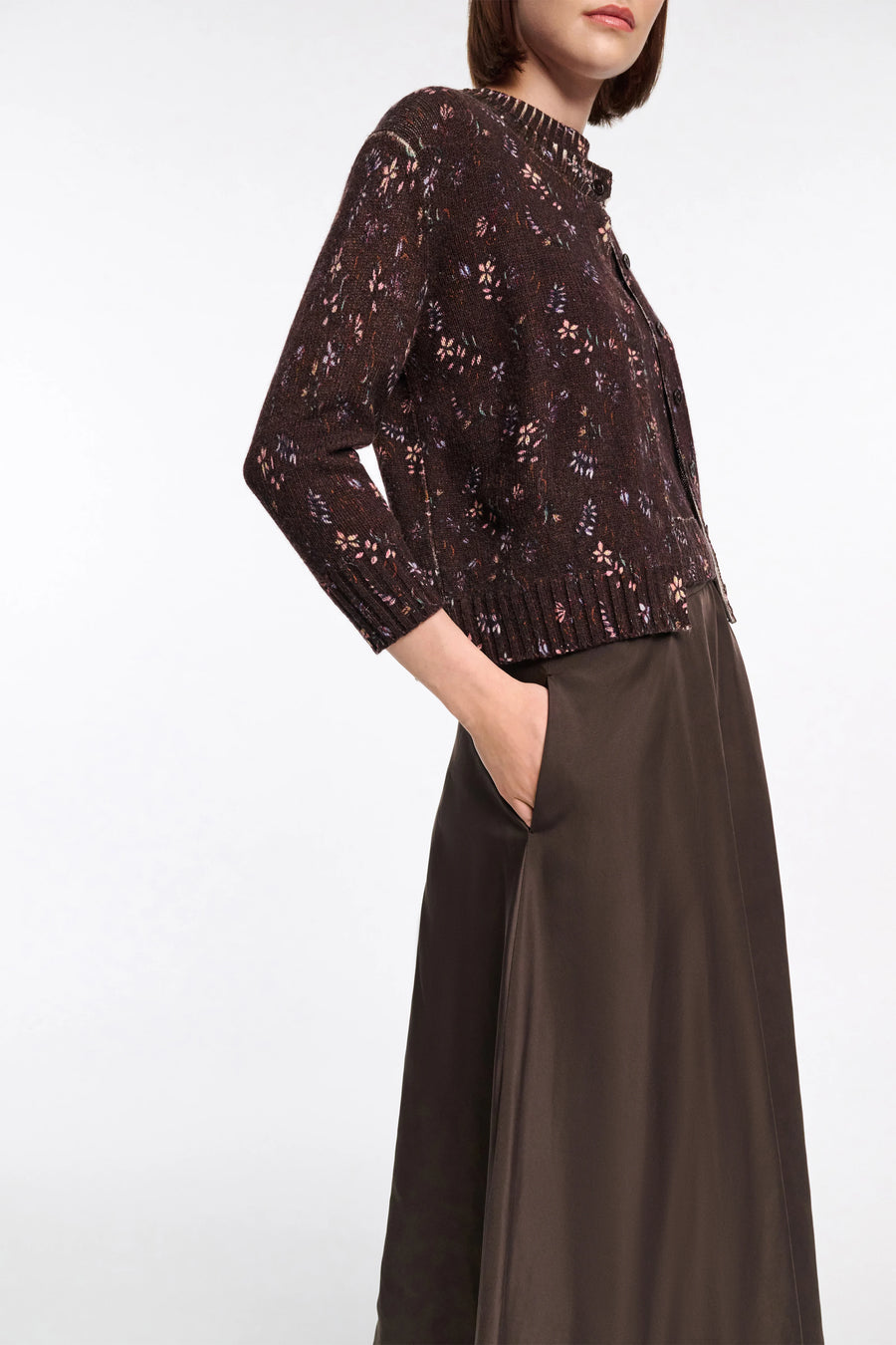 Sporty Elegance Skirt Chocolate Brown