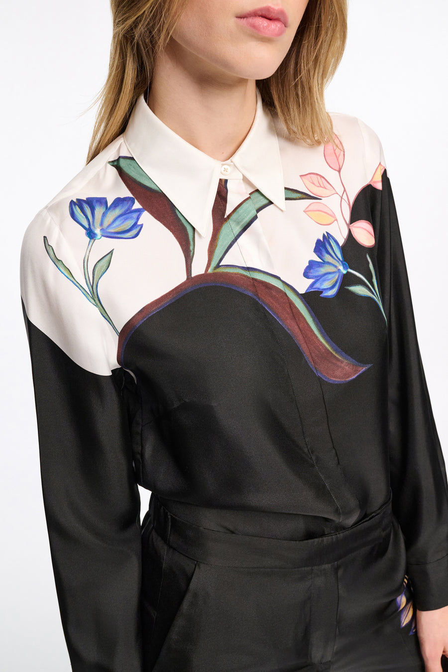 Dorothee Schumacher Seductive Bloom Silk Blouse
