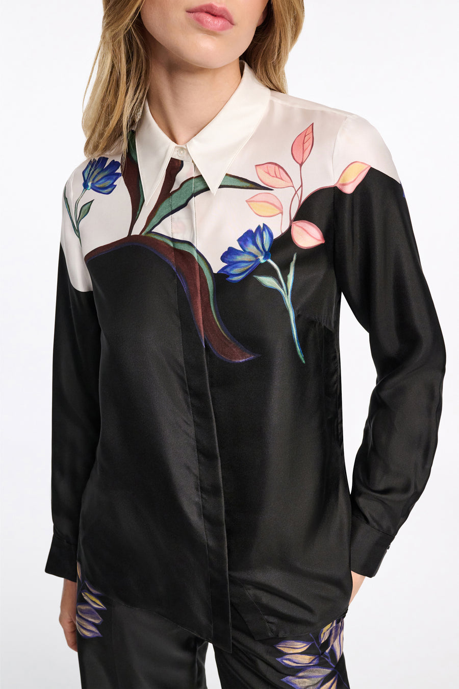 Dorothee Schumacher Seductive Bloom Silk Blouse