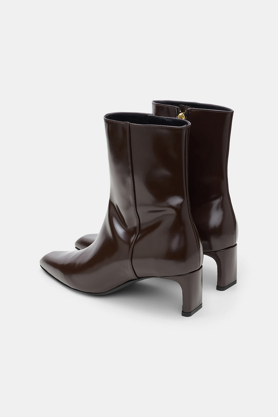 Subtle Shine Ankle Boot Chocolate Brown