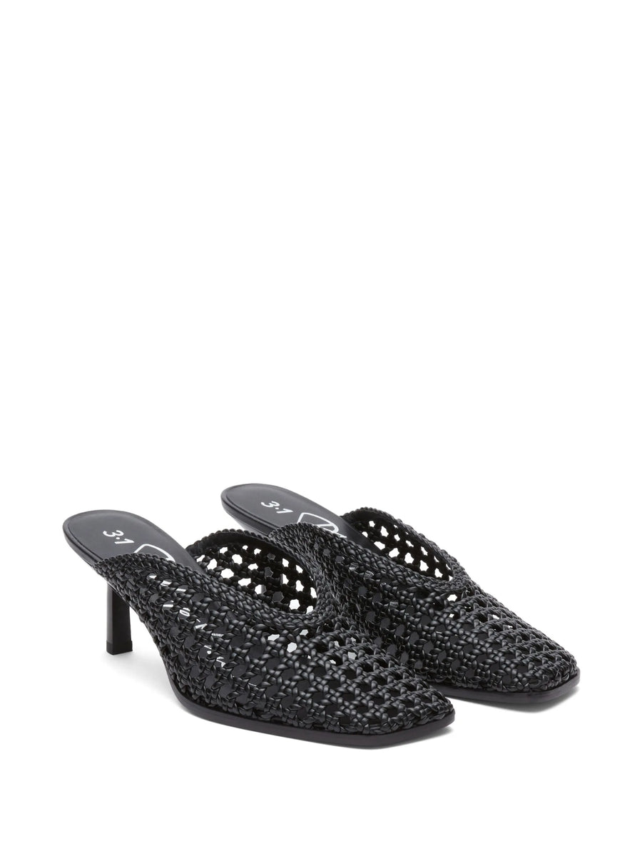 3.1 Phillip Lim ID Macramé Mule in Black