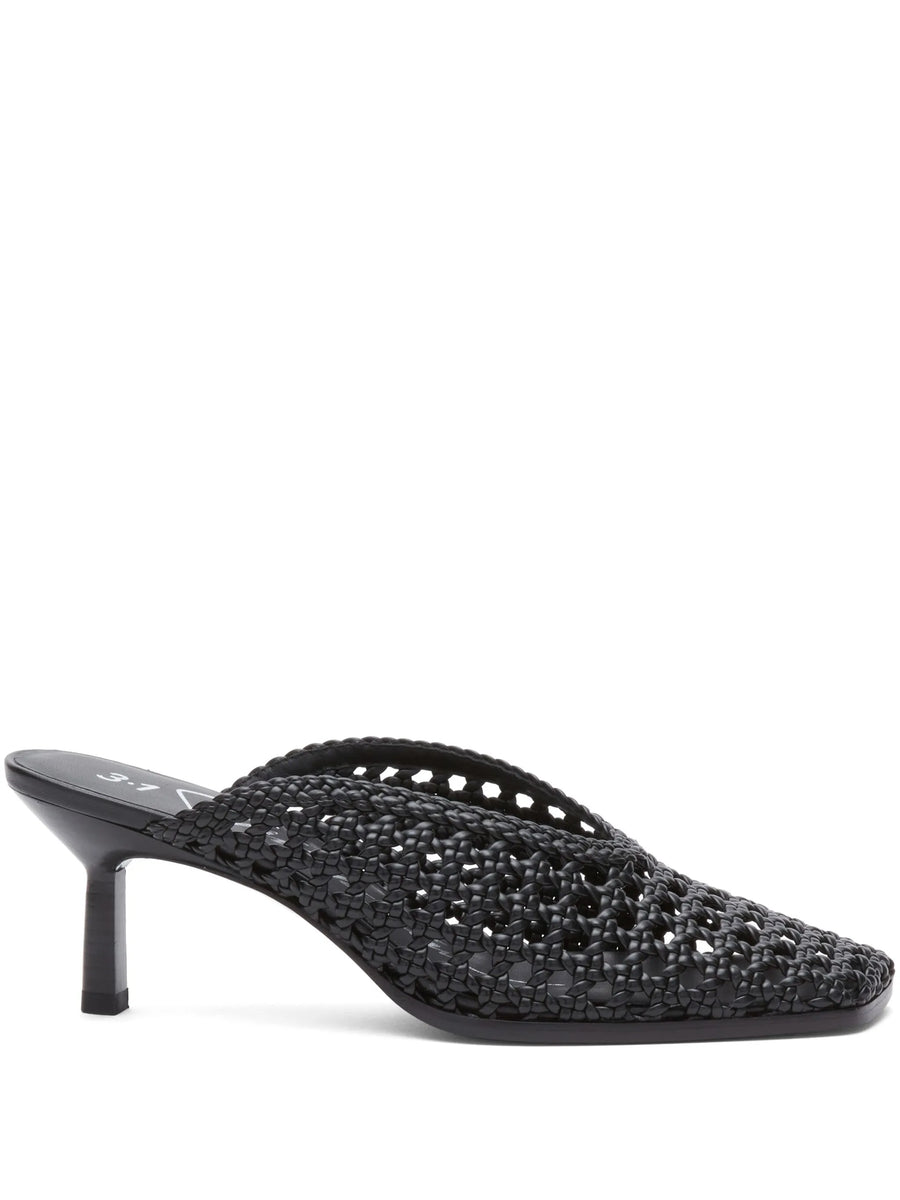 3.1 Phillip Lim ID Macramé Mule in Black