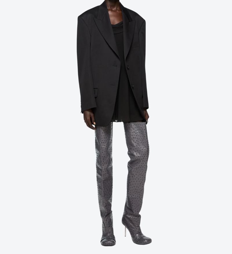 Single‑Breasted Suit Jacket – Black