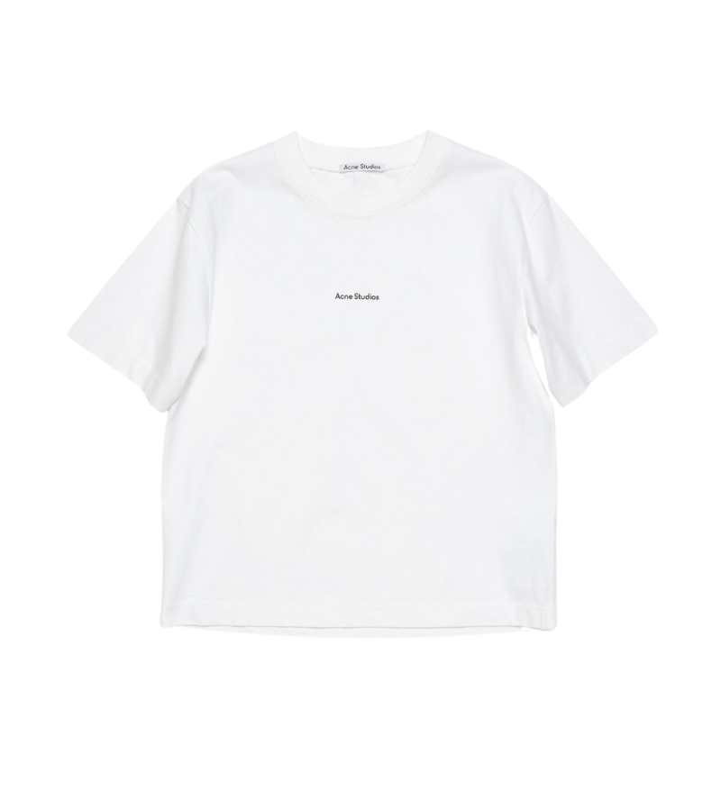 ACNE LOGO WHITE T-SHIRT