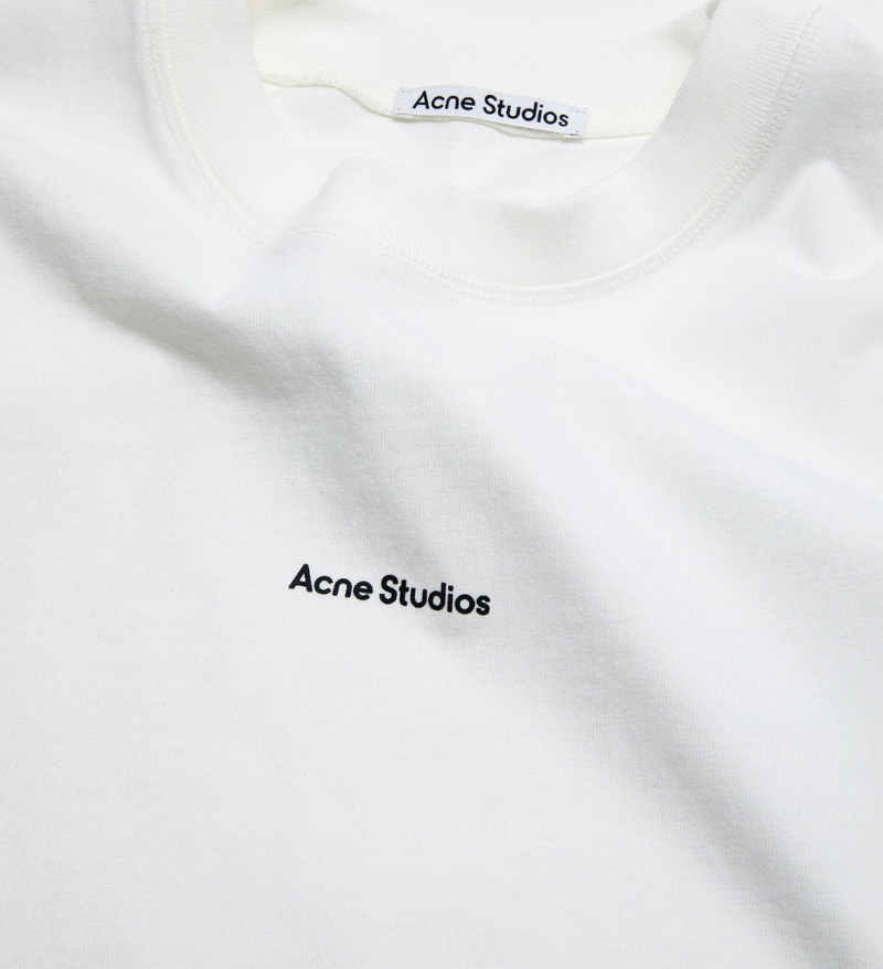 ACNE LOGO WHITE T-SHIRT