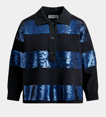 Blue Striped Polo