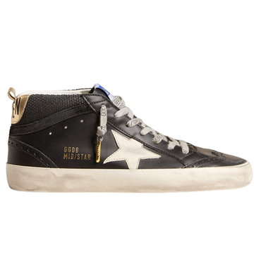 GOLDEN GOOSE MID STAR DOUBLE QUARTER BLACK