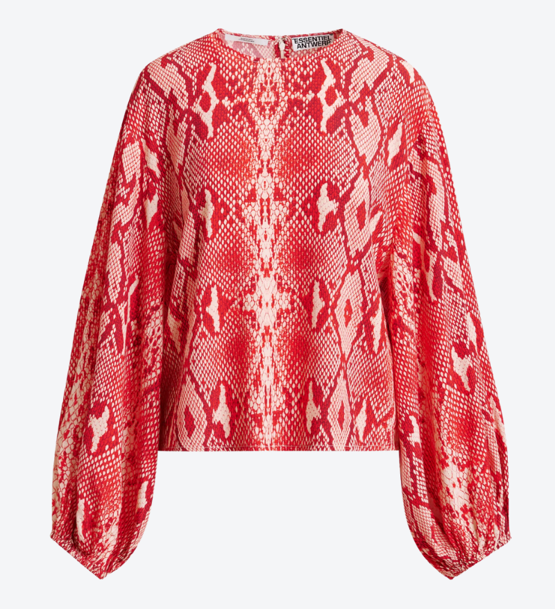 Red Orange Snake Top