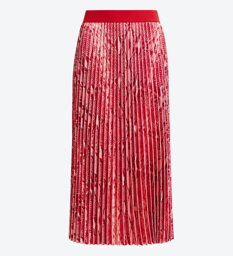 Red Orange Snake Skirt