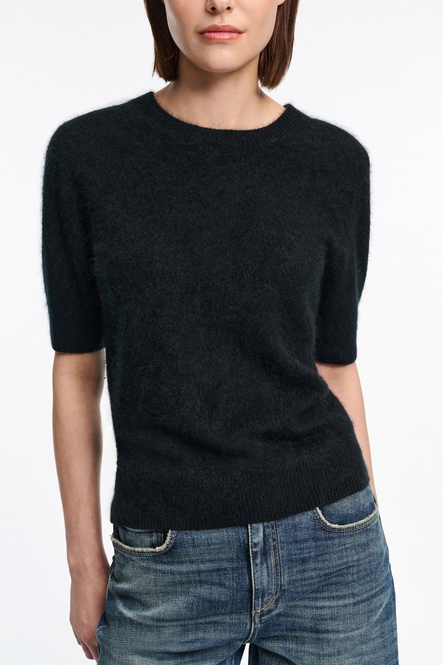 Soft Short-Sleeve Luxury Knit