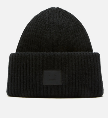 Large Face Logo Beanie – Yak Black