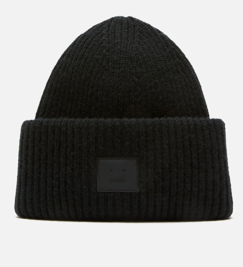 Large Face Logo Beanie – Yak Black