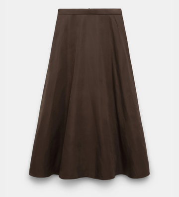 Sporty Elegance Skirt Chocolate Brown