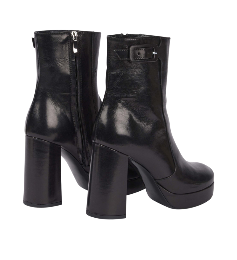 Black Grace Leather Platform Boots view 4