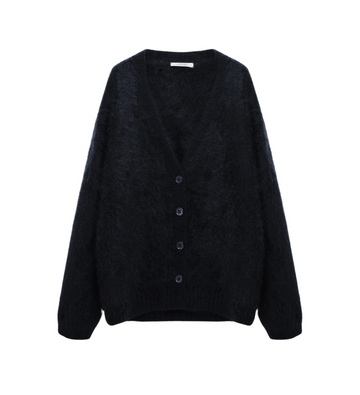 Fluffy Cardigan Black