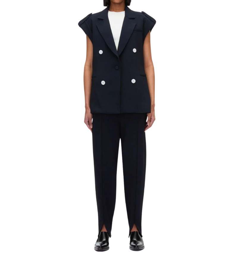 Cocoon Blazer Vest Midnight