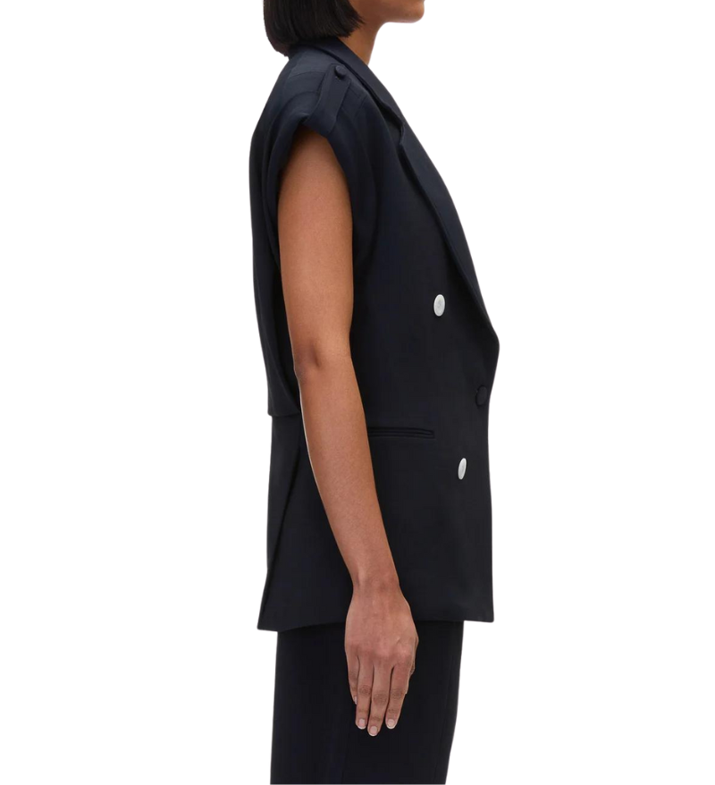 Cocoon Blazer Vest Midnight