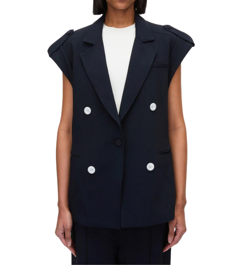 Cocoon Blazer Vest Midnight