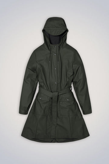 Rains Womens Curve Jacket in Green
