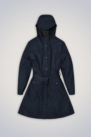 Rains Womens Curve Jacket in Navy
