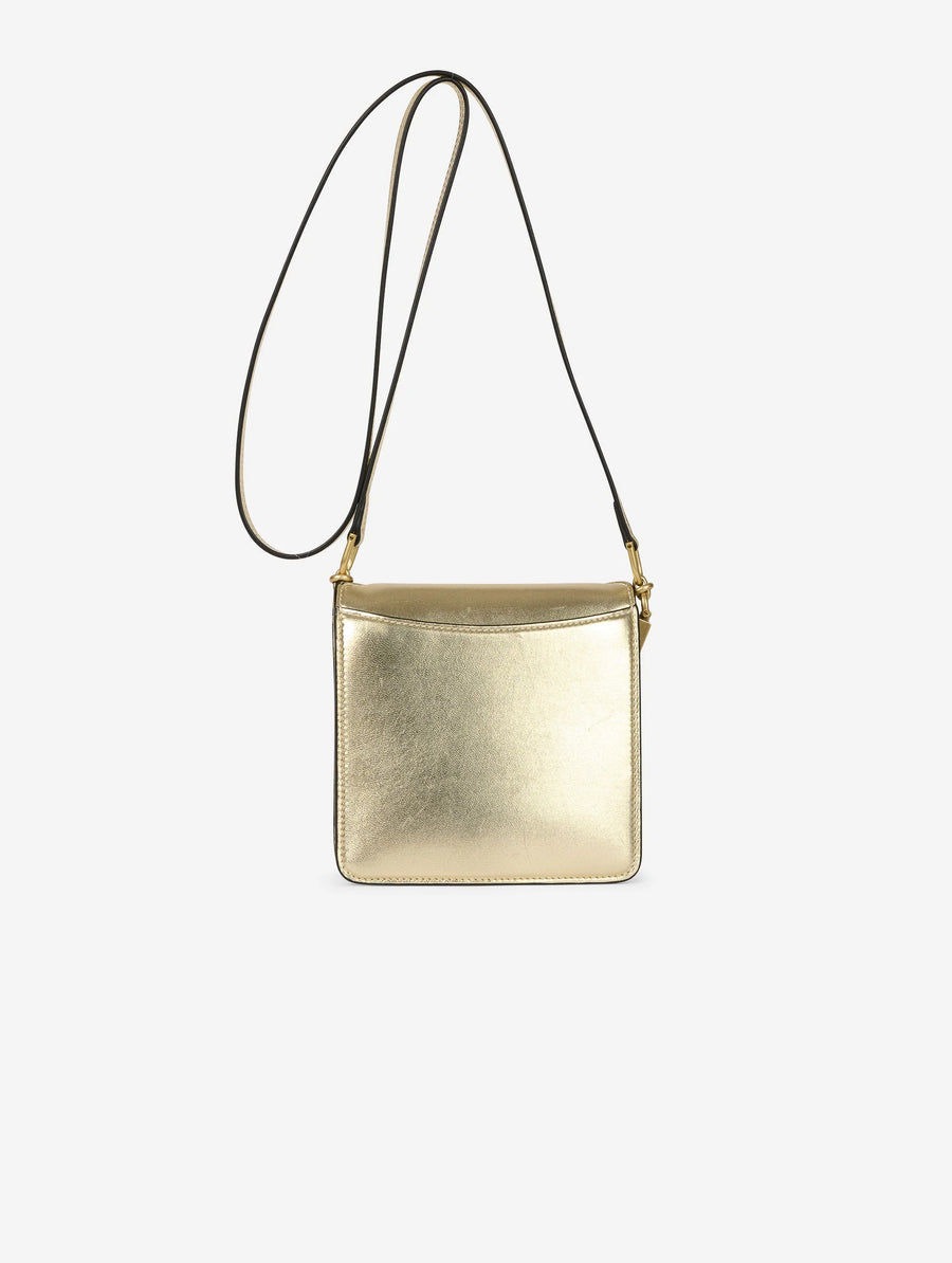 Gold Leather Love Me Bag