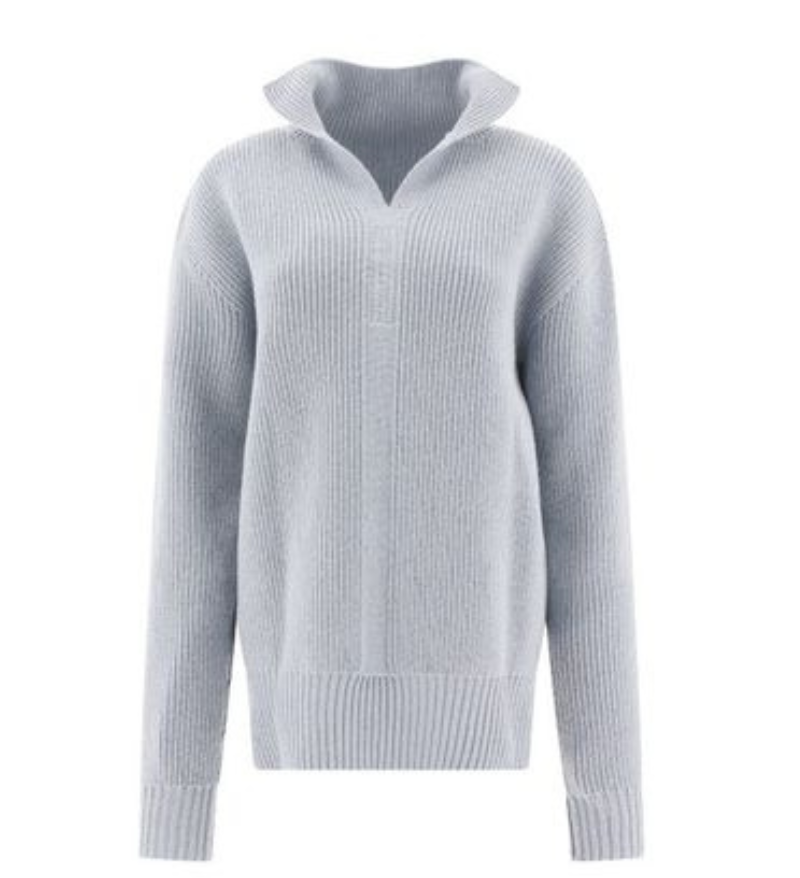 Fisherman Blue Knit Sweater
