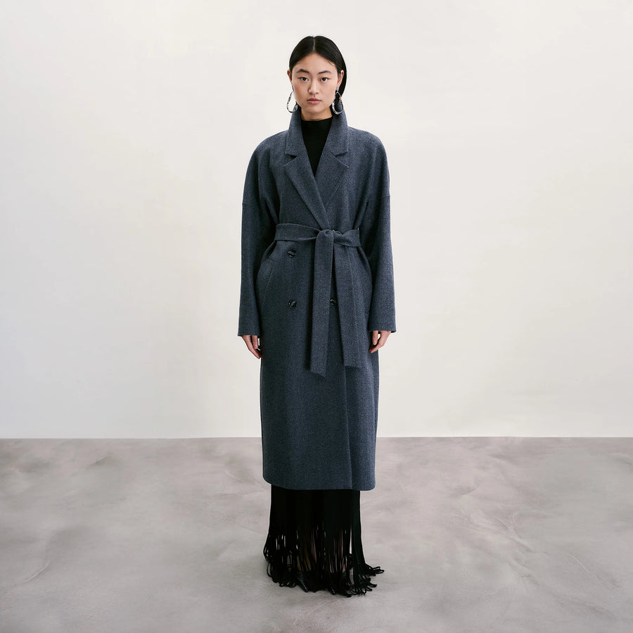 Grayson Coat Blue/Grey