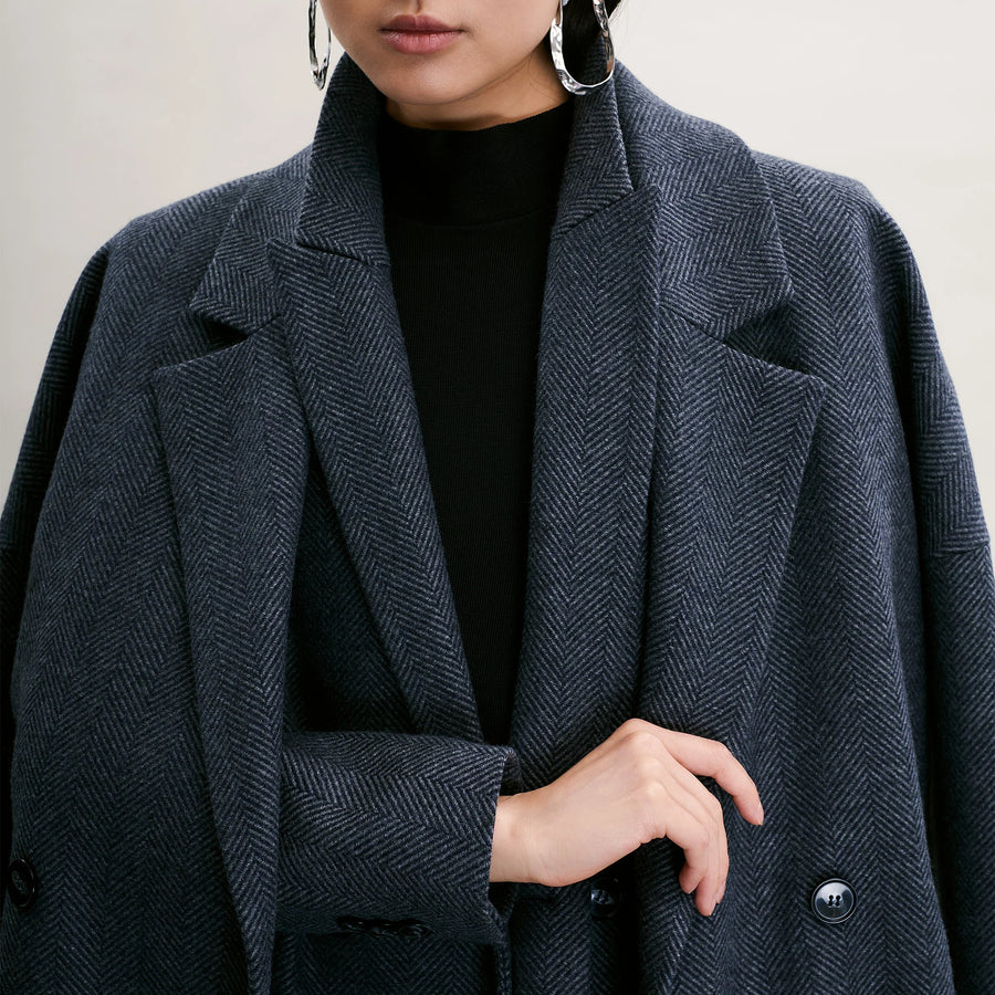 Grayson Coat Blue/Grey