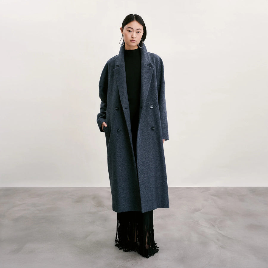Grayson Coat Blue/Grey