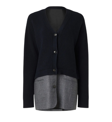 Hybrid Knit Blazer in Navy