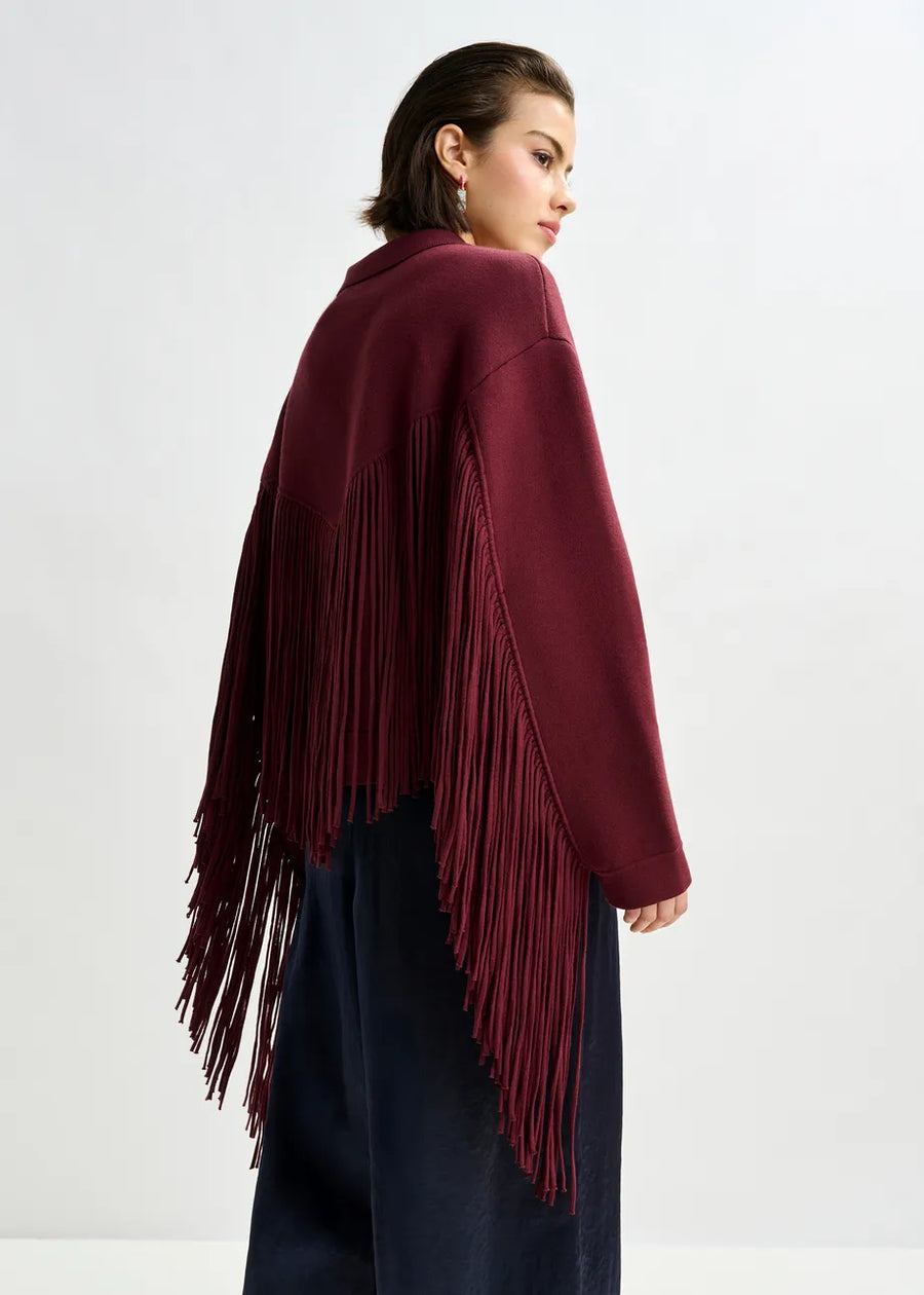 Burgundy Cardigan