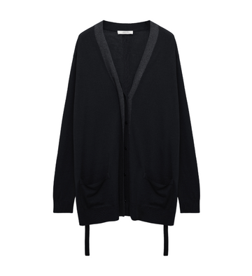 Merino Cardigan Black