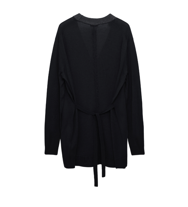 Merino Cardigan Black