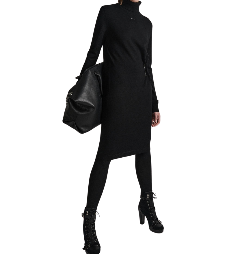 Merino Turtleneck Dress