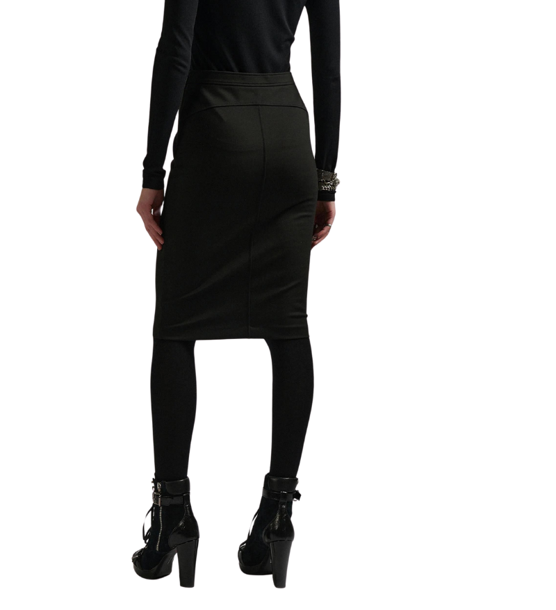 Black Milano Jersey Pencil Skirt