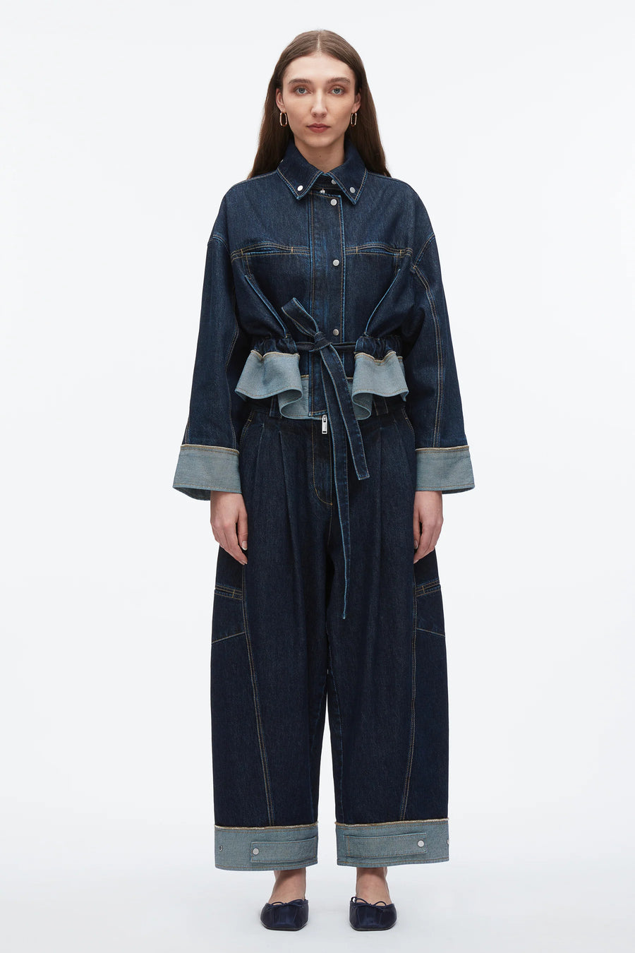 Boxy Jacket with Waist Ties
