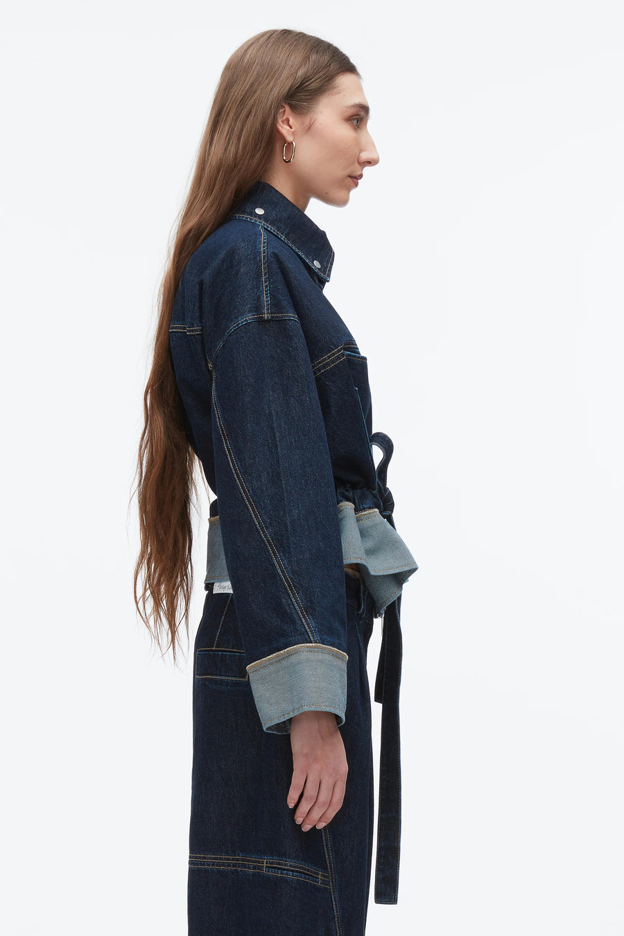 Boxy Jacket with Waist Ties