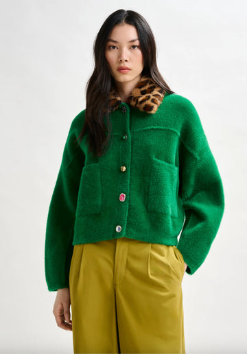 Green Wool Blend Jacket