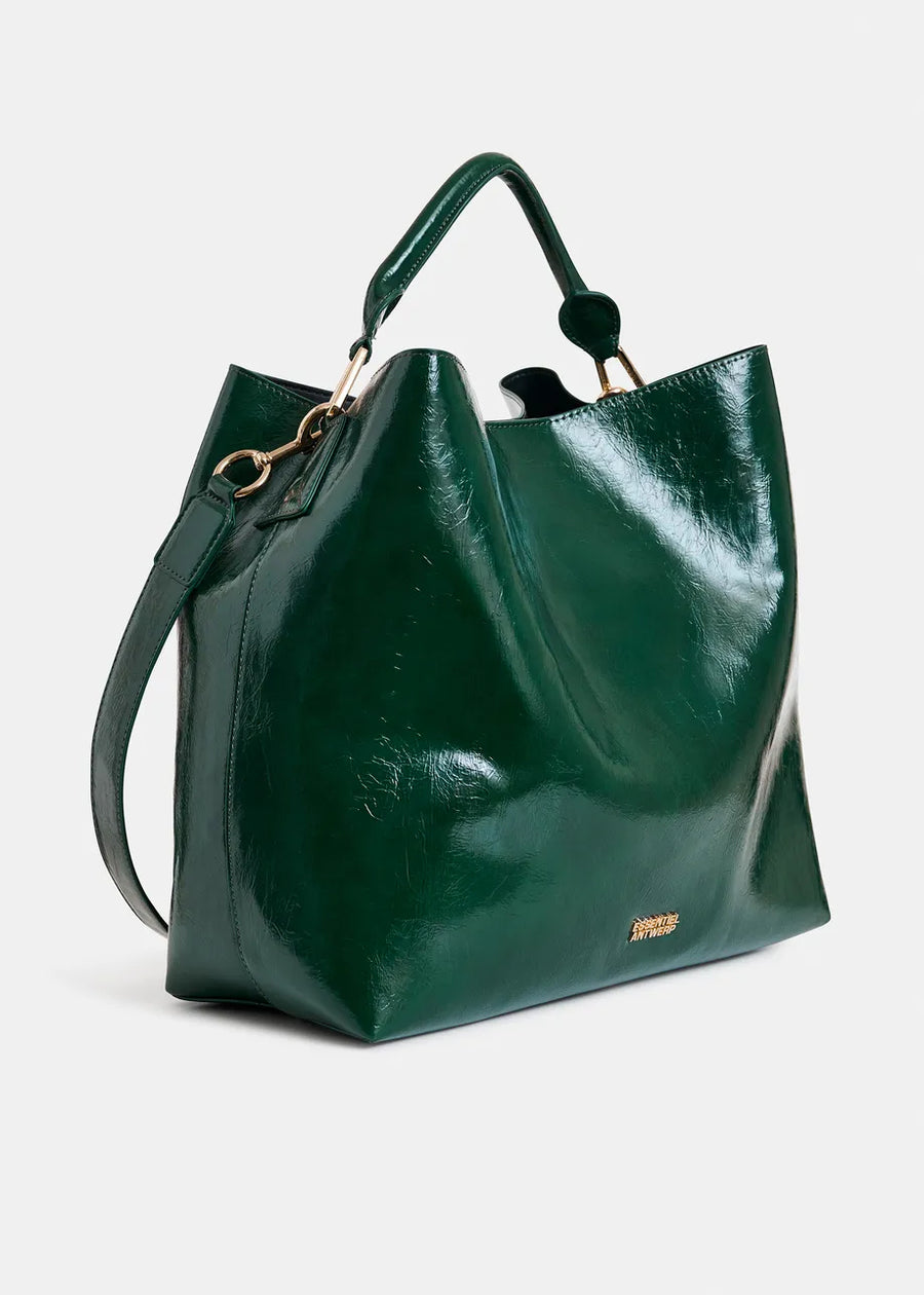 Green Patent Leather Hobo Bag