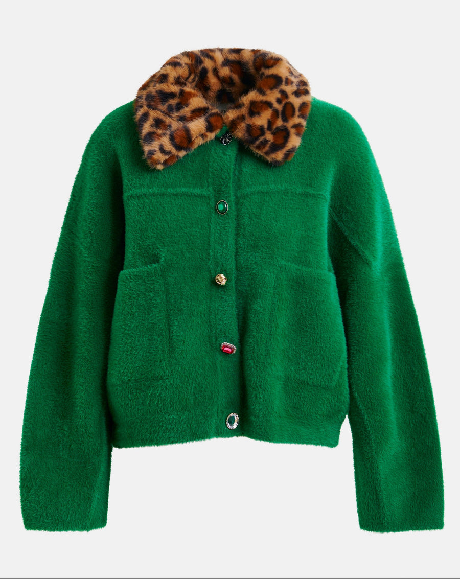 Green Wool Blend Jacket