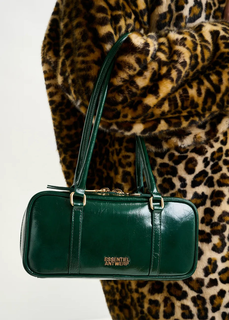 Black Patent Leather Handbag